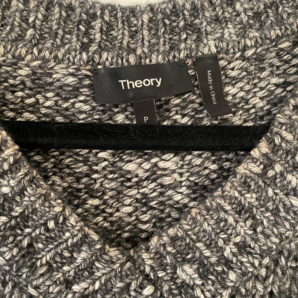 Theory Parkland Slouchy Cotton & Wool Sweater - Picture 5 of 7